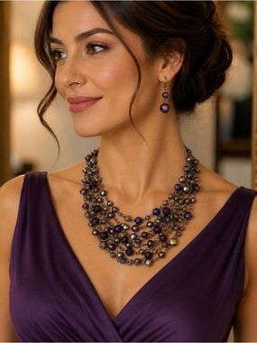 Ole statement necklace and earring set NWT